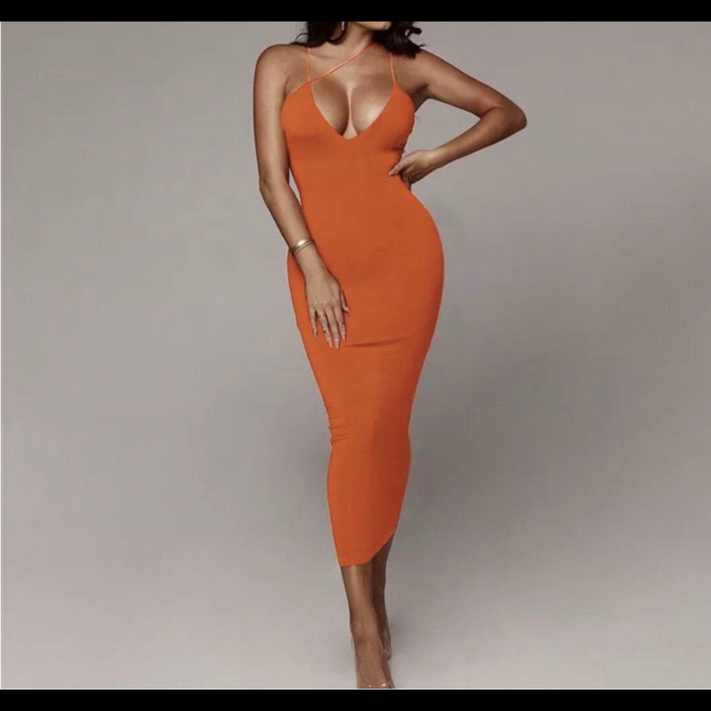 Orange Cross Dress